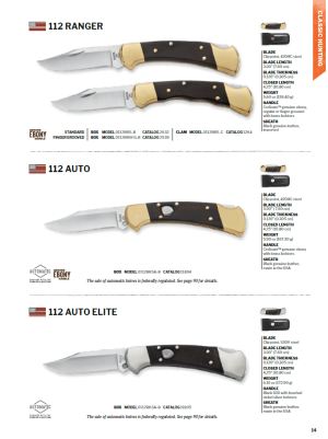 NAVAJA 112 RANGER O 112 AUTO O 112 ELITE BUCK